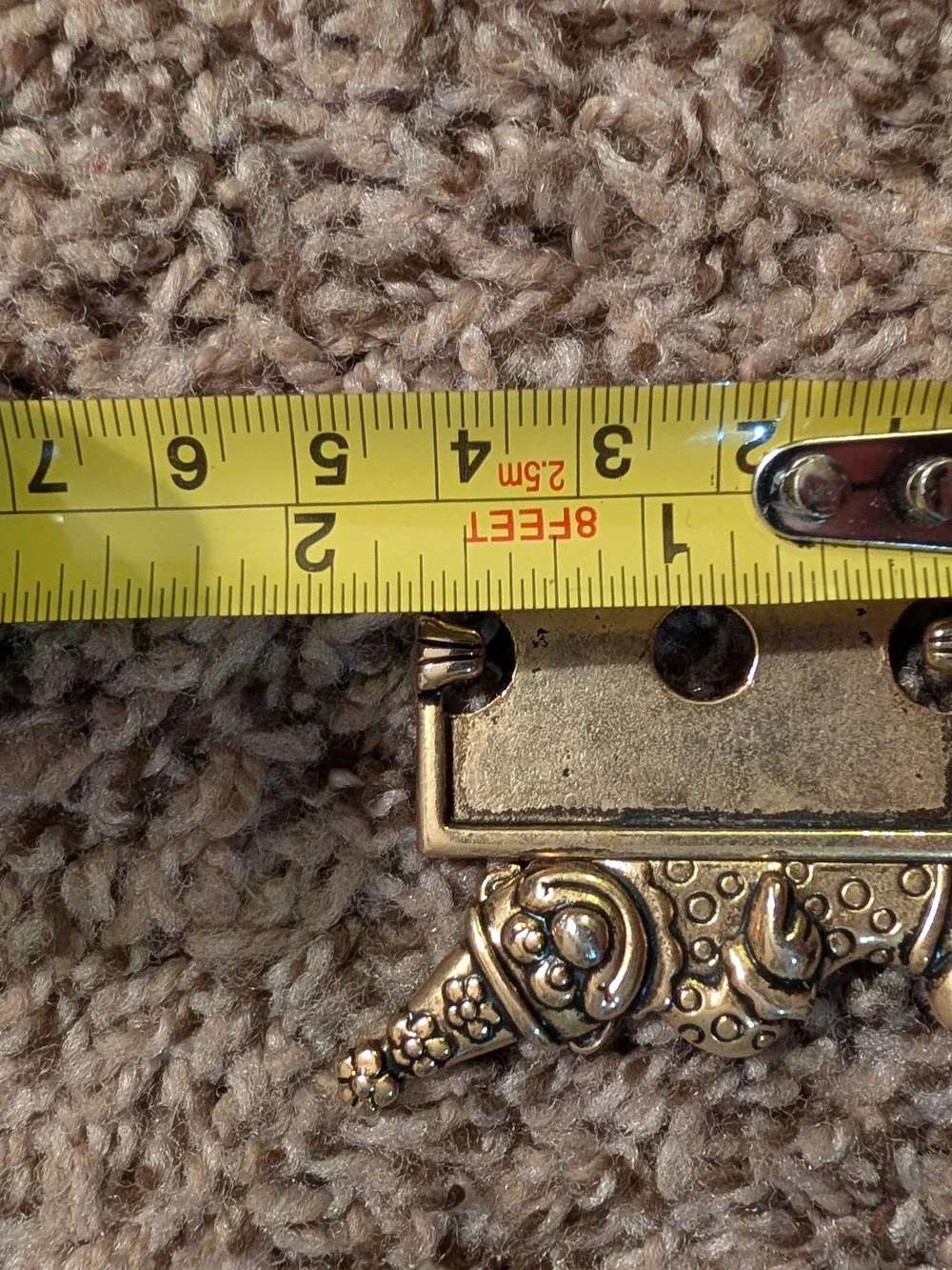 Brass Clown Mini Picture Frame
